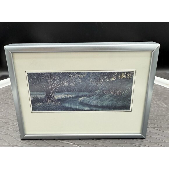 Curtis Wilson Cost Framed and Matted Hawaiian Print Framed 6 x 4.5" Print 5x2 - Picture 1 of 7